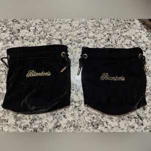 2 Blanton's Black Velvet Pouches